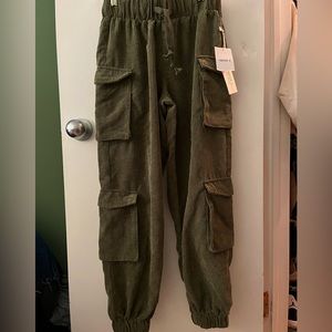 Corduroy Cargo Joggers